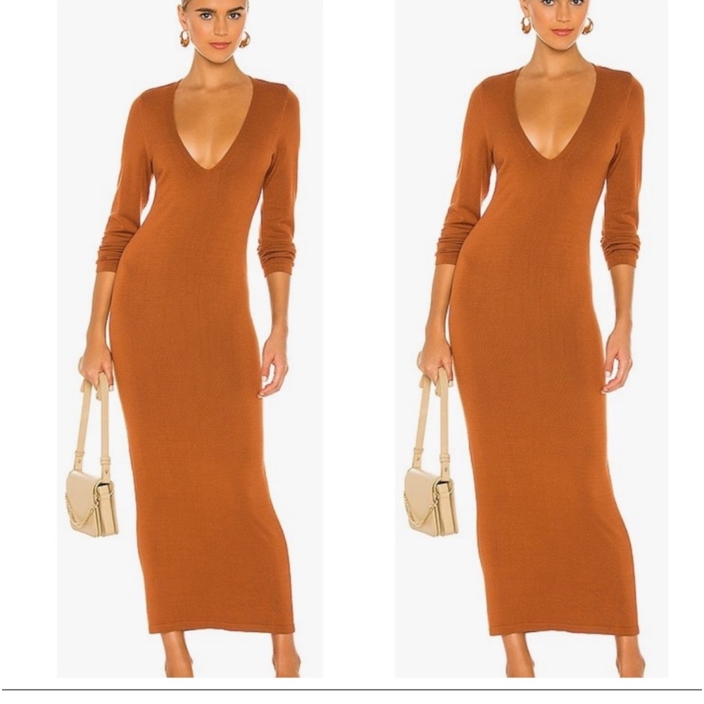 L’Academie Deena Maxi Dress in Brown - Picture 2 of 3